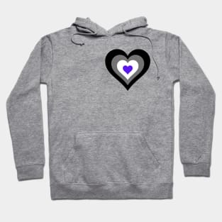 Pride Collection - Asexual Pride Flag (Heart) Hoodie